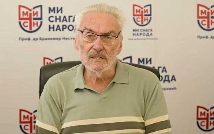 Branimir Nestorović na konferenciji za štampu
