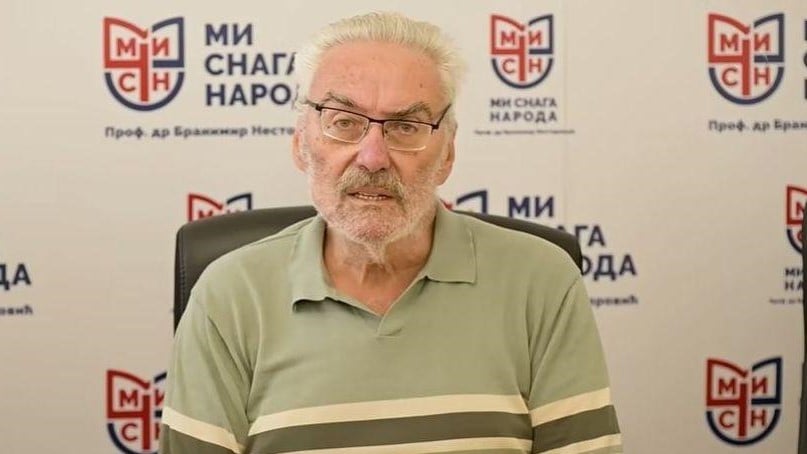 Branimir Nestorović na konferenciji za štampu