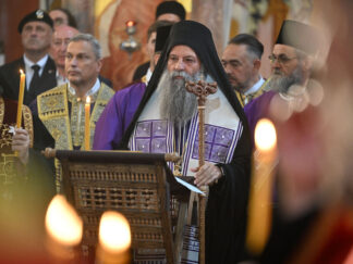 Patrijarh Porfirije na sahrani Ratka Mladića
