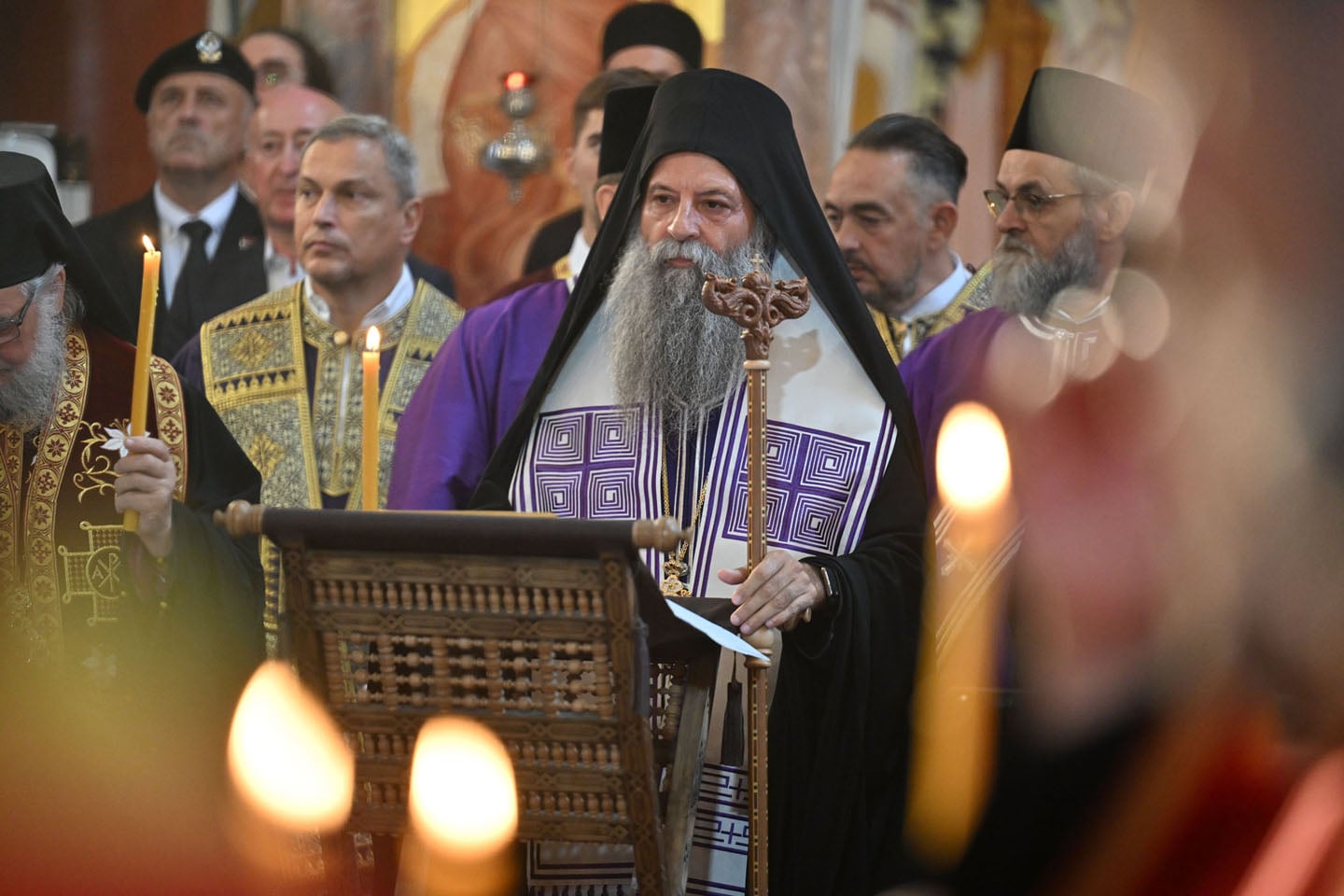 Patrijarh Porfirije na sahrani Ratka Mladića