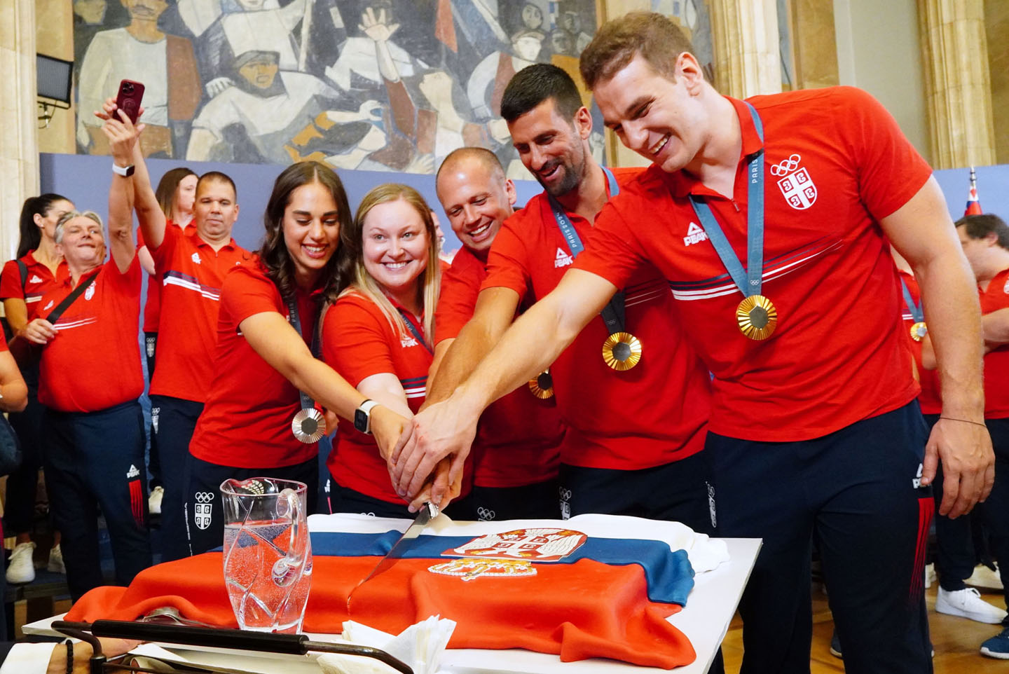 Doček sportista Olimpijske igre u Parizu, kod predsednika Srbije Aleksandra Vučića.