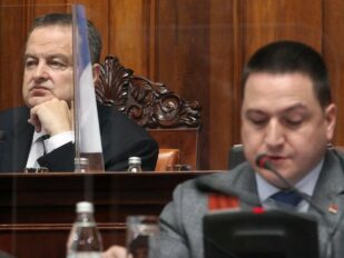 Funkcioneri SPS-a ivica Dačić i Branko Ružić