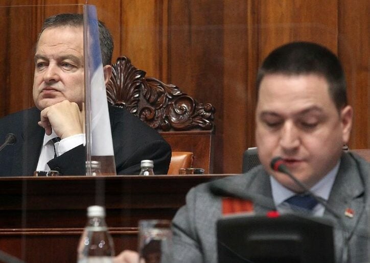 Funkcioneri SPS-a ivica Dačić i Branko Ružić