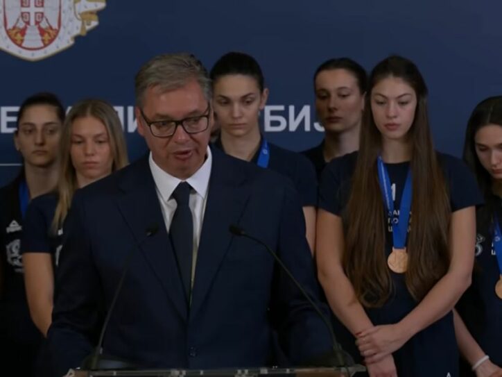 Odbojkašice na Vučićevom prijemu