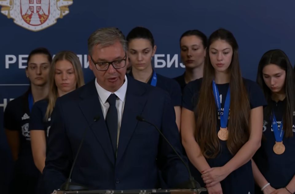 Odbojkašice na Vučićevom prijemu