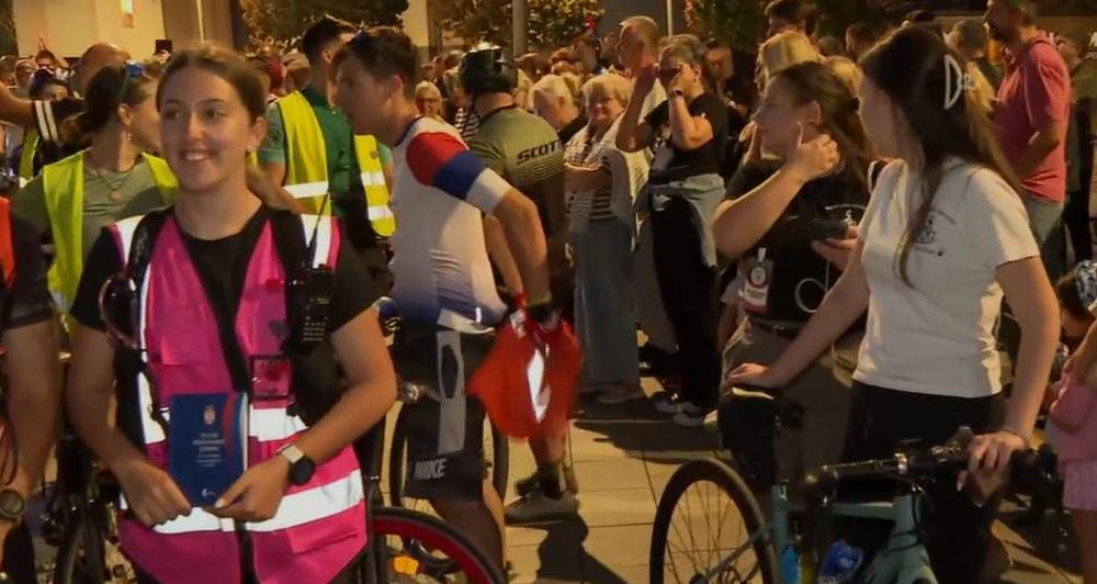 Doček studenata biciklista u Zrenjaninu