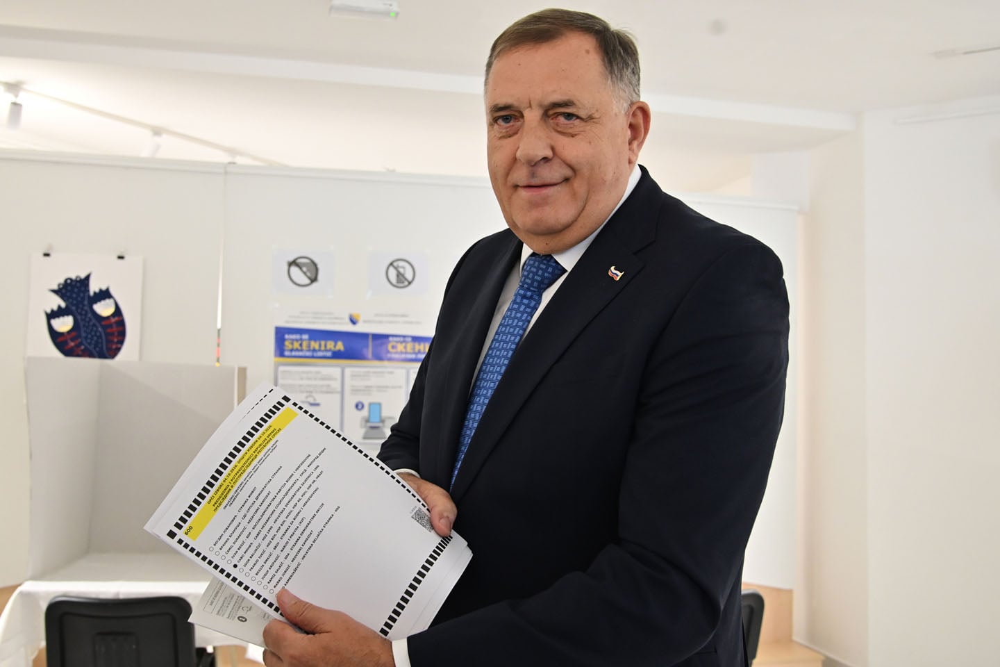 Milorad Dodik na glasanju