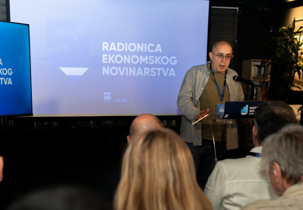 Filip Švarm, svečano otvaranje Radionice ekonomskog novinarstva 2026.
