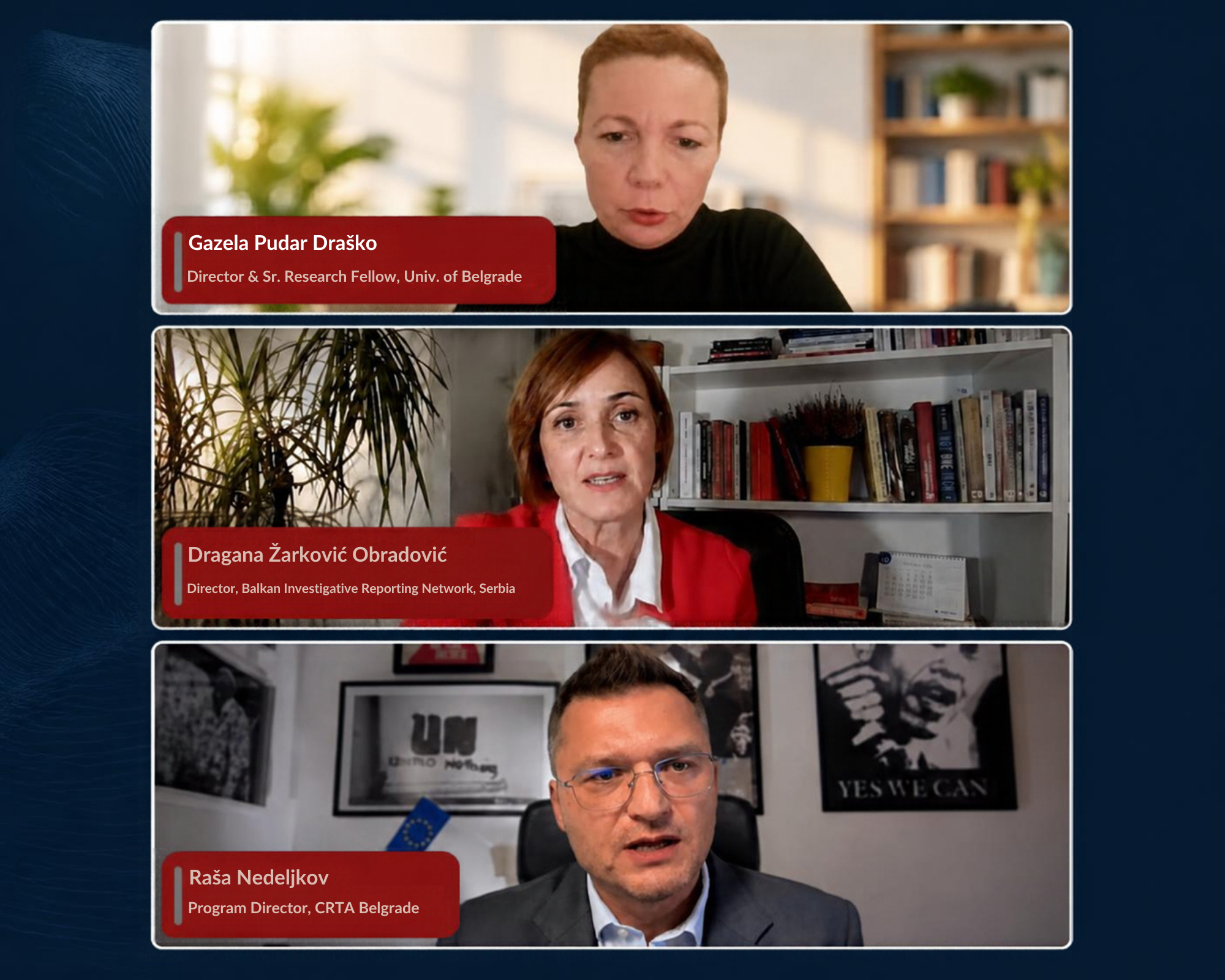 Gazela Pudar Draško, Dragana Obradović, Raša Nedeljkov