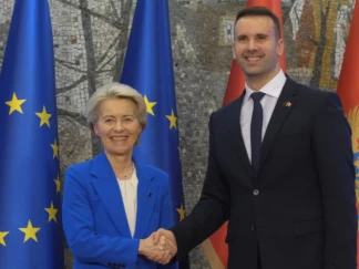 Ursula fon der Lajen i Milojko Spajić