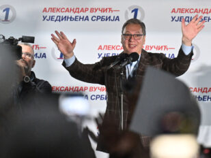 Aleksandar Vučić na predizbornom skupu