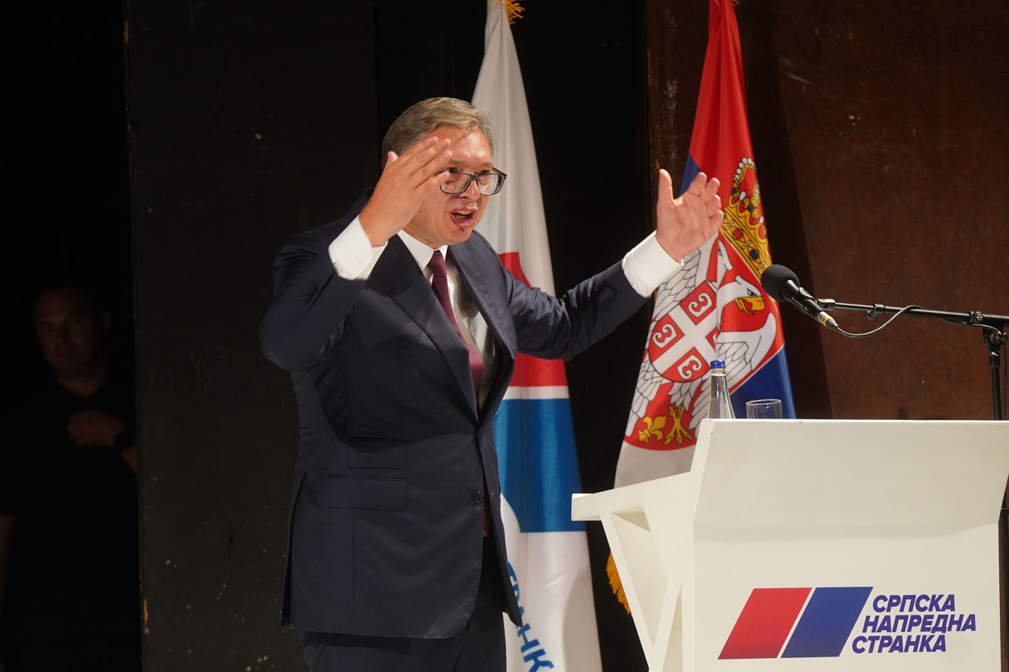 Aleksandar Vučić na skupu SNS-a