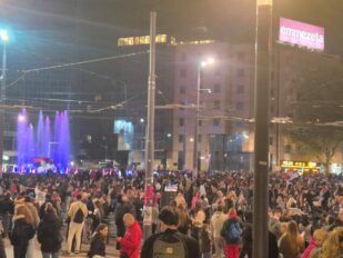 Slavlje studenata na Slaviji
