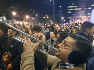 Slavlje na ulicama Beograda