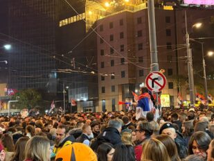 Slavlje studenata na Slaviji