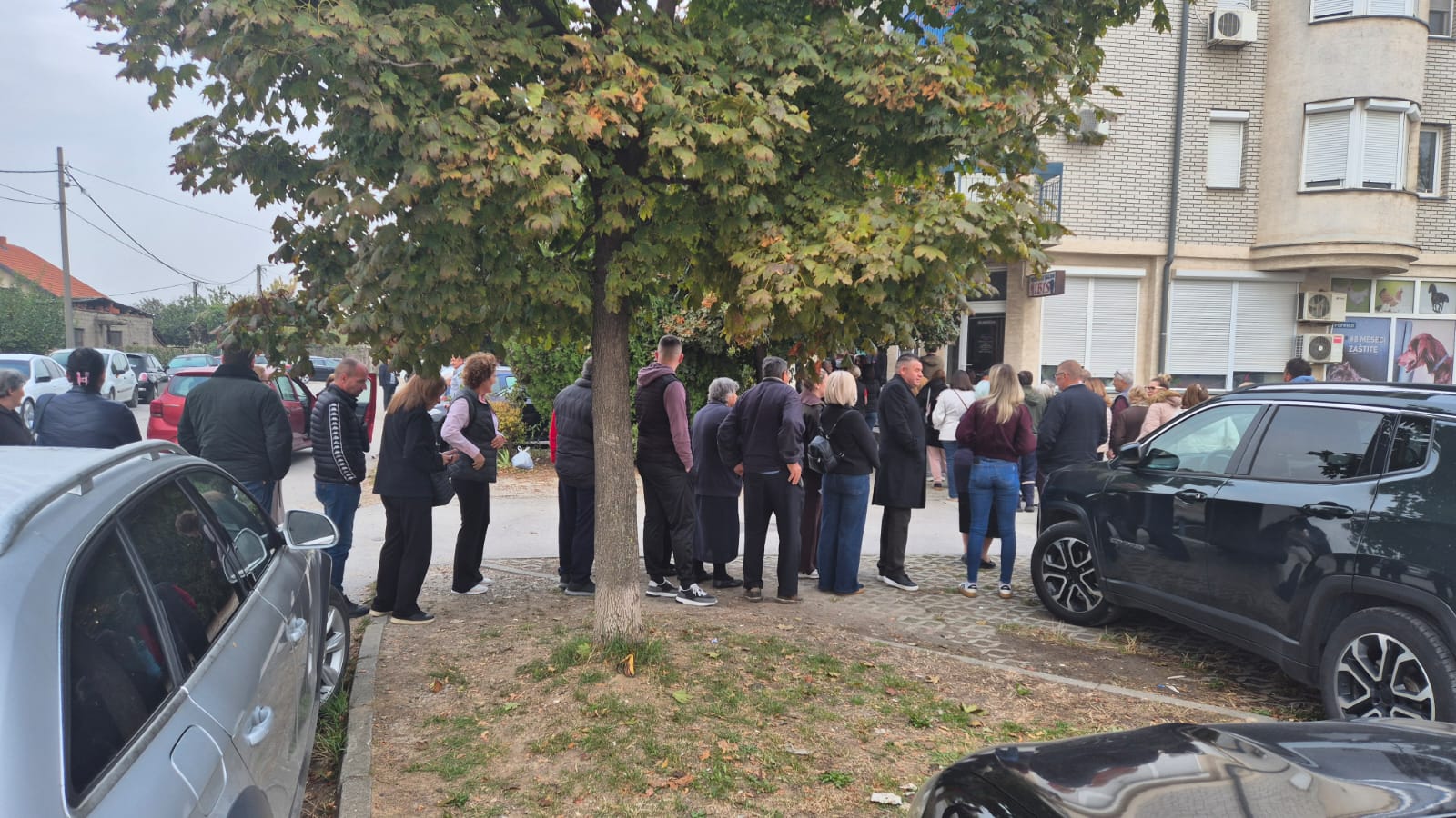 Građani u Požarevcu čekaju u redu za glasanje