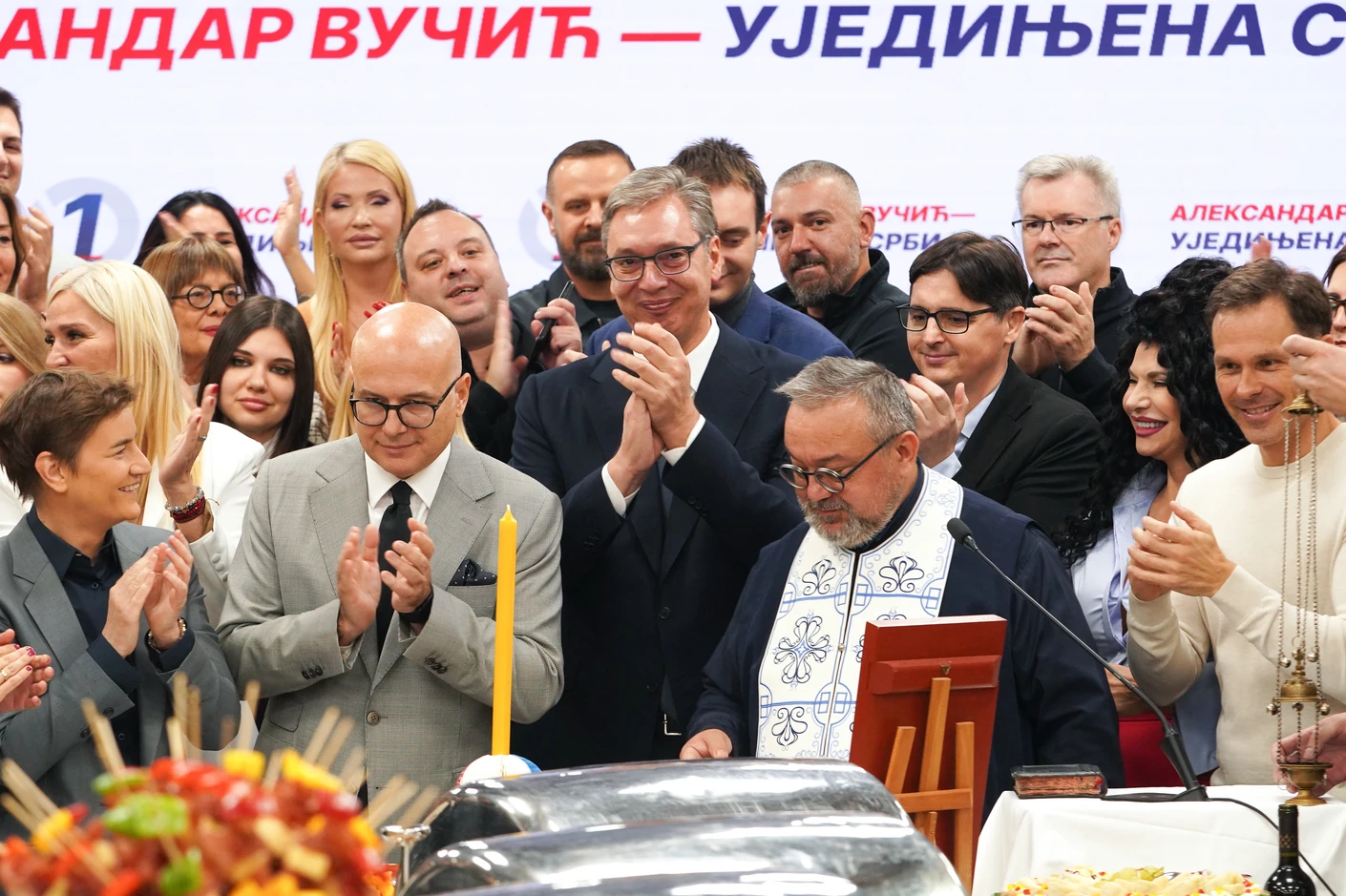 Aleksandar Vučić na slavi SNS-a